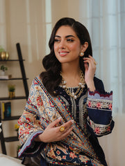 SK-02B | 3Pc Unstitched Suit Winter Khaddar Collection Stella By Mahnur