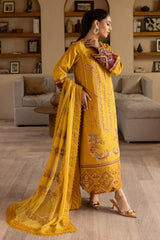 SKC-78 | 3PC Unstitched Suit Lawn Karandi Collection Enchante By Marjjan