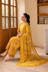 SKC-78 | 3PC Unstitched Suit Lawn Karandi Collection Enchante By Marjjan