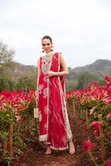 01 - CARNELIAN | 3PC Unstitched Luxury Lawn By Sablev