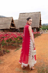 01 - CARNELIAN | 3PC Unstitched Luxury Lawn By Sablev