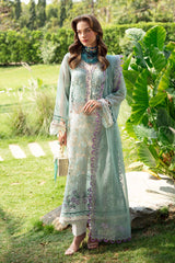 02 - AFROZ | 3PC Unstitched Luxury Lawn By Sablev