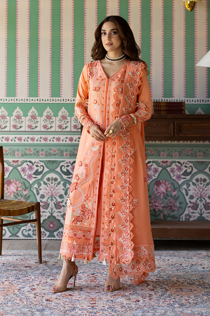3-PC Unstitched Embroidered Lawn Maya By Imrozia Serene | SL-148