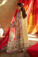3-PC Unstitched Embroidered Lawn Maya By Imrozia Serene | SL-151