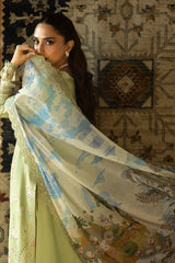 3-PC Unstitched Embroidered Lawn Maya By Imrozia Serene | SL-152