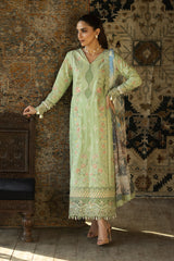 3-PC Unstitched Embroidered Lawn Maya By Imrozia Serene | SL-152