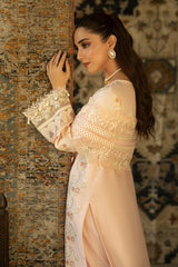 3-PC Unstitched Embroidered Lawn Maya By Imrozia Serene | SL-155