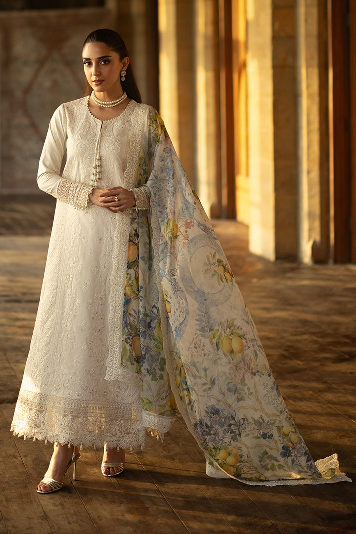3-PC Unstitched Embroidered Lawn Maya By Imrozia Serene | SL-154