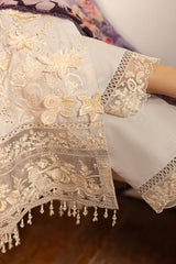 3-PC Unstitched Embroidered Lawn Maya By Imrozia Serene | SL-153