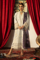 3-PC Unstitched Embroidered Lawn Maya By Imrozia Serene | SL-153