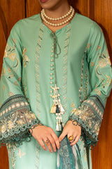 3-PC Unstitched Embroidered Lawn Maya By Imrozia Serene | SL-156