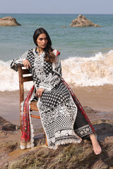 SL 75 Anoud | 3PC Unstitched Suit Luxury Lawn' 25 Hania By Imrozia Premium