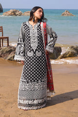 SL 75 Anoud | 3PC Unstitched Suit Luxury Lawn' 25 Hania By Imrozia Premium