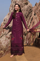 SL 77 Izaan | 3PC Unstitched Suit Luxury Lawn' 25 Hania By Imrozia Premium