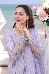 SL 78 Feeha | 3PC Unstitched Suit Luxury Lawn' 25 Hania By Imrozia Premium