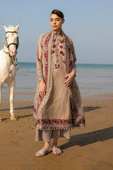 3-PC Unstitched Luxury Lawn Hania By Imrozia Serene | SL-107 Parizay