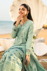 3-PC Unstitched Luxury Lawn Hania By Imrozia Serene | SL-111 Naira