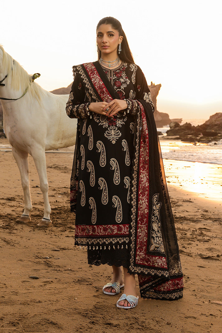 3-PC Unstitched Luxury Lawn Hania By Imrozia Serene | SL-114 Zaria