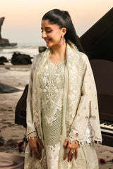 3-PC Unstitched Luxury Lawn Hania By Imrozia Serene | SL-115 Elysia