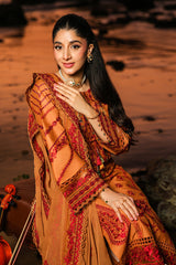 3-PC Unstitched Luxury Lawn Hania By Imrozia Serene | SL-116 Rayna