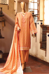 SMLF-57-Pink | 3PC Stitched Basic Lawn By Bin Saeed