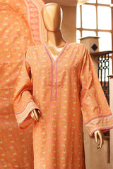 SMLF-57-Pink | 3PC Stitched Basic Lawn By Bin Saeed