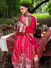 SORAYA | 3Pc Unstitched Suit Linen Winter 24 Hazel By Mahnur