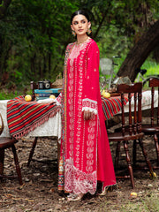 SORAYA | 3Pc Unstitched Suit Linen Winter 24 Hazel By Mahnur