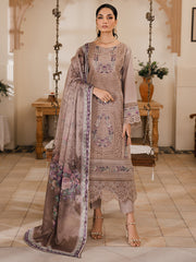 01 - SORIN | 3 PC Unstitched Luxury Lawn NAQSH By Binilyas