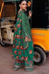 3-PC Unstitched Embroidered Lawn By Charizma | CH6-02