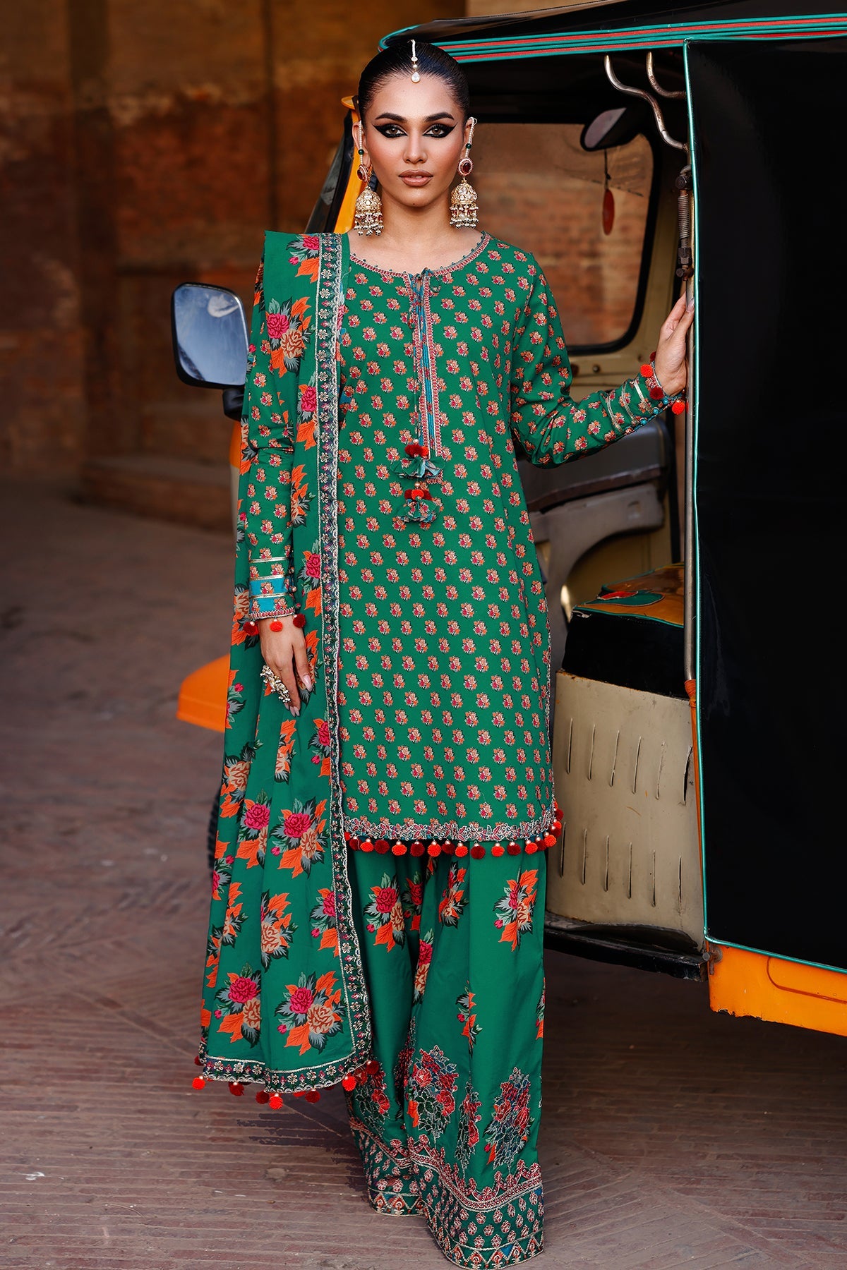 3-PC Unstitched Embroidered Lawn By Charizma | CH6-02