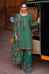 3-PC Unstitched Embroidered printed Lawn By Charizma | CH6-02