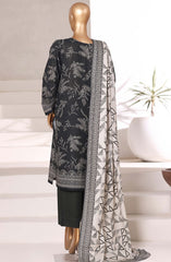 3-PC Stitched Printed Khaddar By Sadabahar | 11