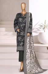 3-PC Stitched Printed Khaddar By Sadabahar | 11