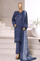 3-PC Stitched Printed Khaddar By Sadabahar | 08