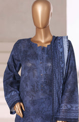 3-PC Stitched Printed Khaddar By Sadabahar | 08