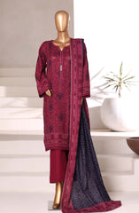 3-PC Stitched Printed Khaddar By Sadabahar | 03