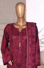 3-PC Stitched Printed Khaddar By Sadabahar | 03