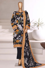 3-PC Stitched Printed Khaddar By Sadabahar | 02