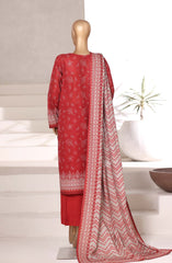 3-PC Stitched Printed Khaddar By Sadabahar | 01