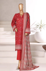 3-PC Stitched Printed Khaddar By Sadabahar | 01