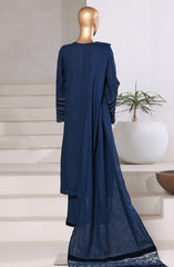 3-PC Stitched Premium Embroidered Cross Textured By Sadabahar | Design-08