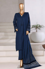 3-PC Stitched Premium Embroidered Cross Textured By Sadabahar | Design-08