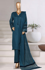 3-PC Stitched Premium Embroidered Cross Textured By Sadabahar | Design-03