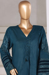 3-PC Stitched Premium Embroidered Cross Textured By Sadabahar | Design-03