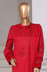 3-PC Stitched Premium Embroidered Cross Textured By Sadabahar | Design-02