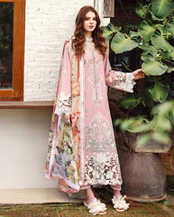 3-PC Unstitched Embroidered Lawn The Secret Garden By Mushq | Secret Petals