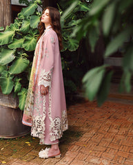 3-PC Unstitched Embroidered Lawn The Secret Garden By Mushq | Secret Petals