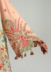 3-PC Unstitched Luxury Lawn By Hussain Rehar | Seftali