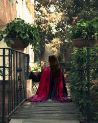 3-PC Stitched Embroidered Shadow Khaddar Drop By Casual Lite  | Zinc